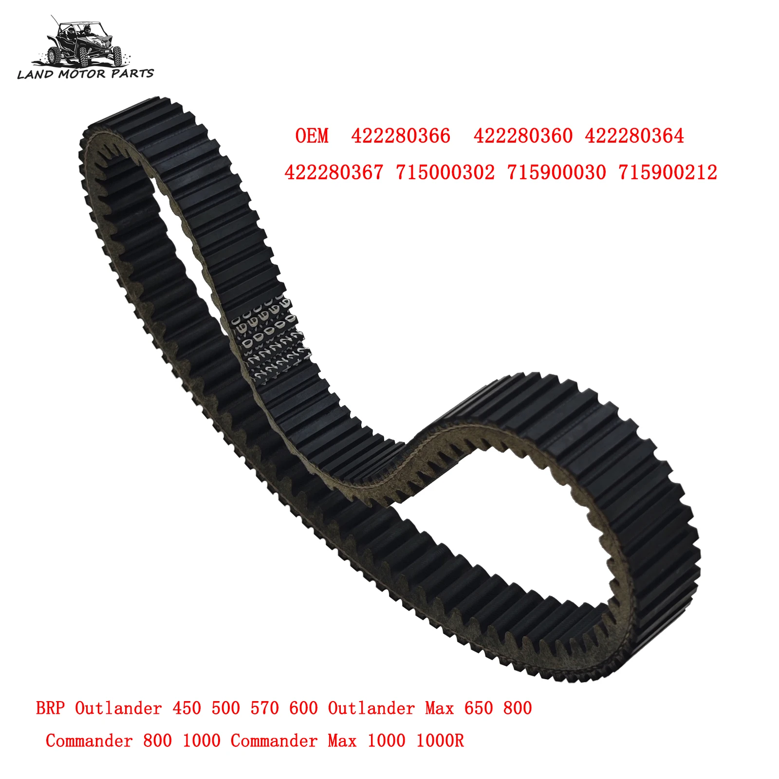 

BRP 422280366 422280360 422280364 422280367 Приводной ремень сцепления Outlander Renegade Max 1000R 570 650 800 XMR