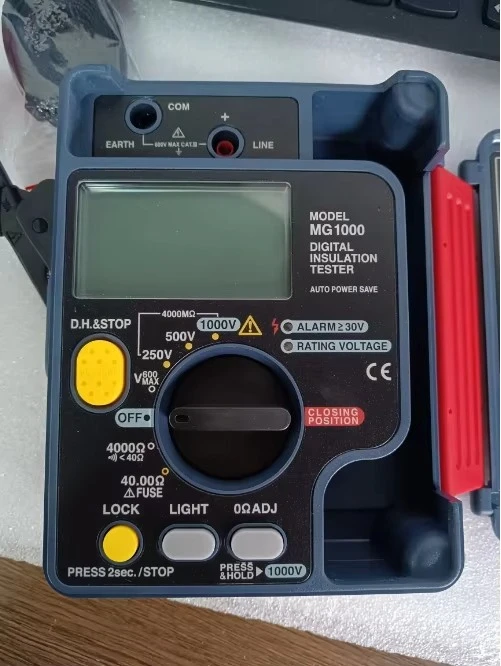 Original New Sanwa Insulation Tester & Continuity Tester MG1000 with LCD Display DC 250V-1000V 1 Year Warranty