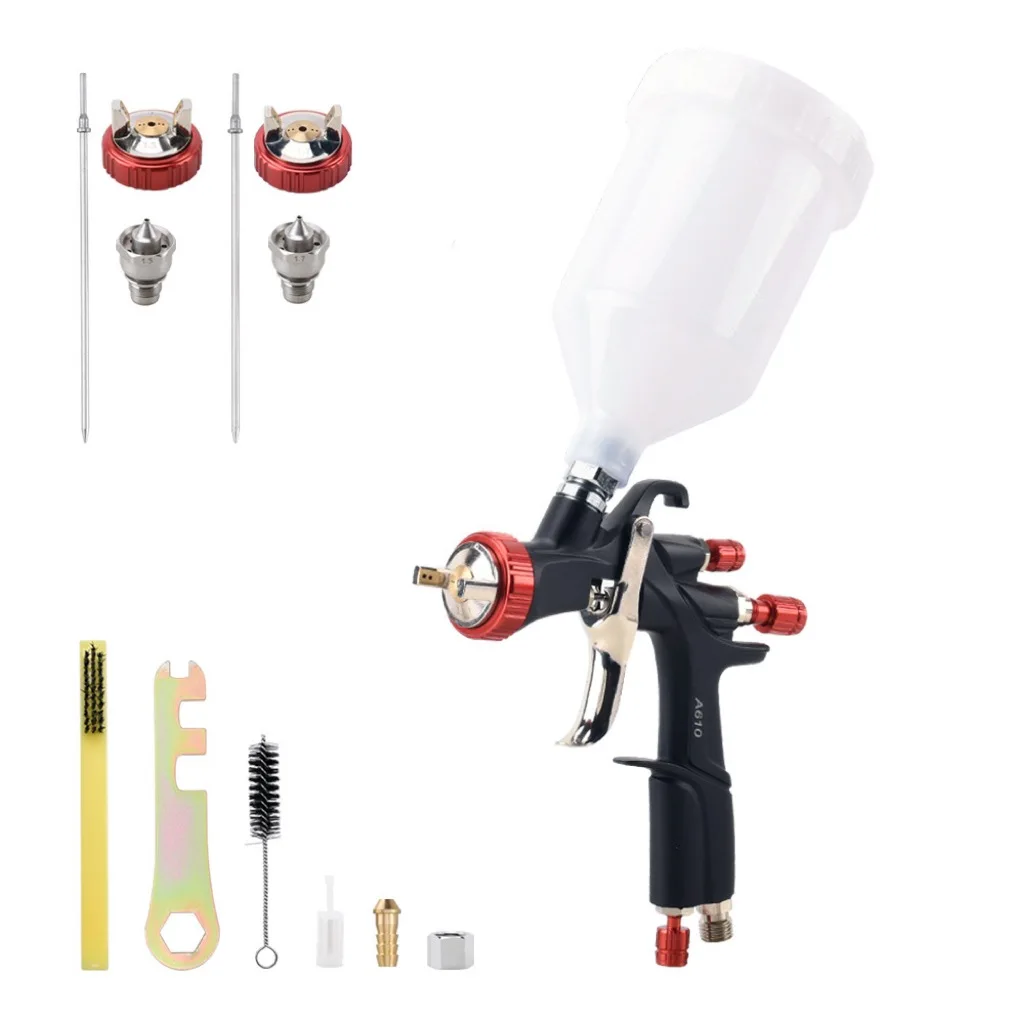 

AEROPRO R500 LVLP Air Spray Gun with 1.3/1.5/1.7mm Nozzles, A610 Paint Guns Automotive for House Painting, Car and Furniture