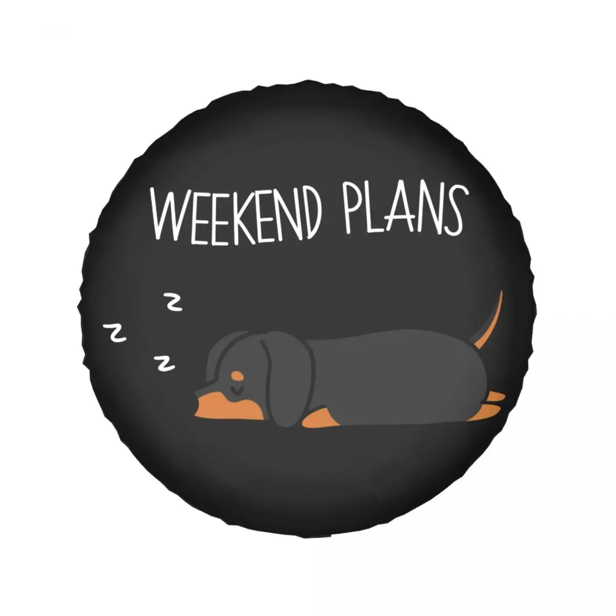 Dachshund Weekend Plans Tire Cover 4WD 4x4 SUV Wiener Badger Sausage Dog Spare Wheel Protector for Honda 14