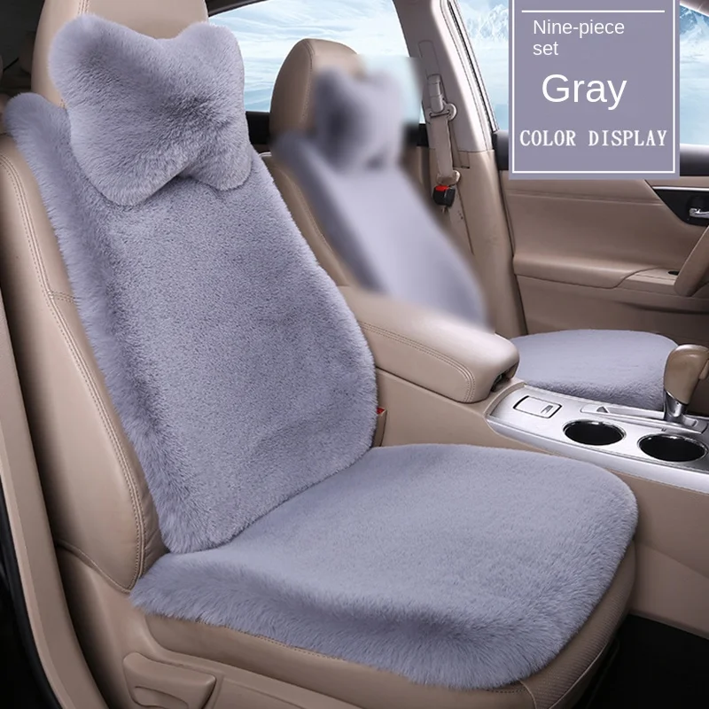 

Plush Car Seat Cover Winter Warm Soft Seat Cushion Pad Comfortable Car Seat Covers Protector Mat Interior Decoration Accessories