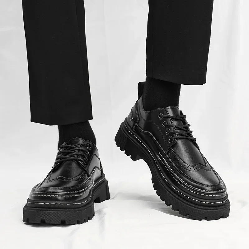 

Мужская обувь, модная кожаная мужская обувь высокого качества, деловая обувь класса люкс, высококачественная мужская обувь в стиле ретро, Zapatillas Hombre