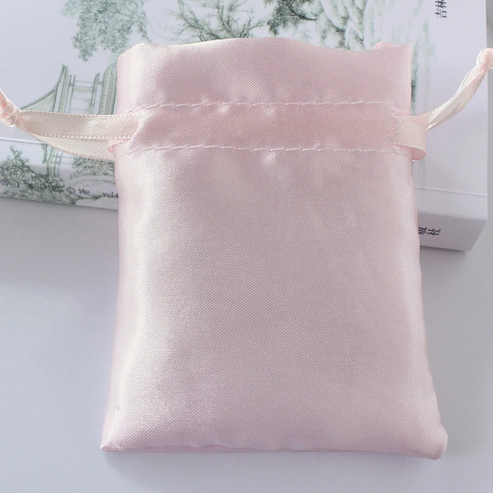 Soft Satin Drawstring Bag For Wedding Party Gift Luxury Jewelry Pouch Storage Dust packing Bag