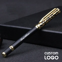 Tapa de bolígrafo hueca creativa, bolígrafo de Gel corporal esmerilado, logotipo personalizado, grabado de nombre, publicidad comercial, suministros escolares, regalos