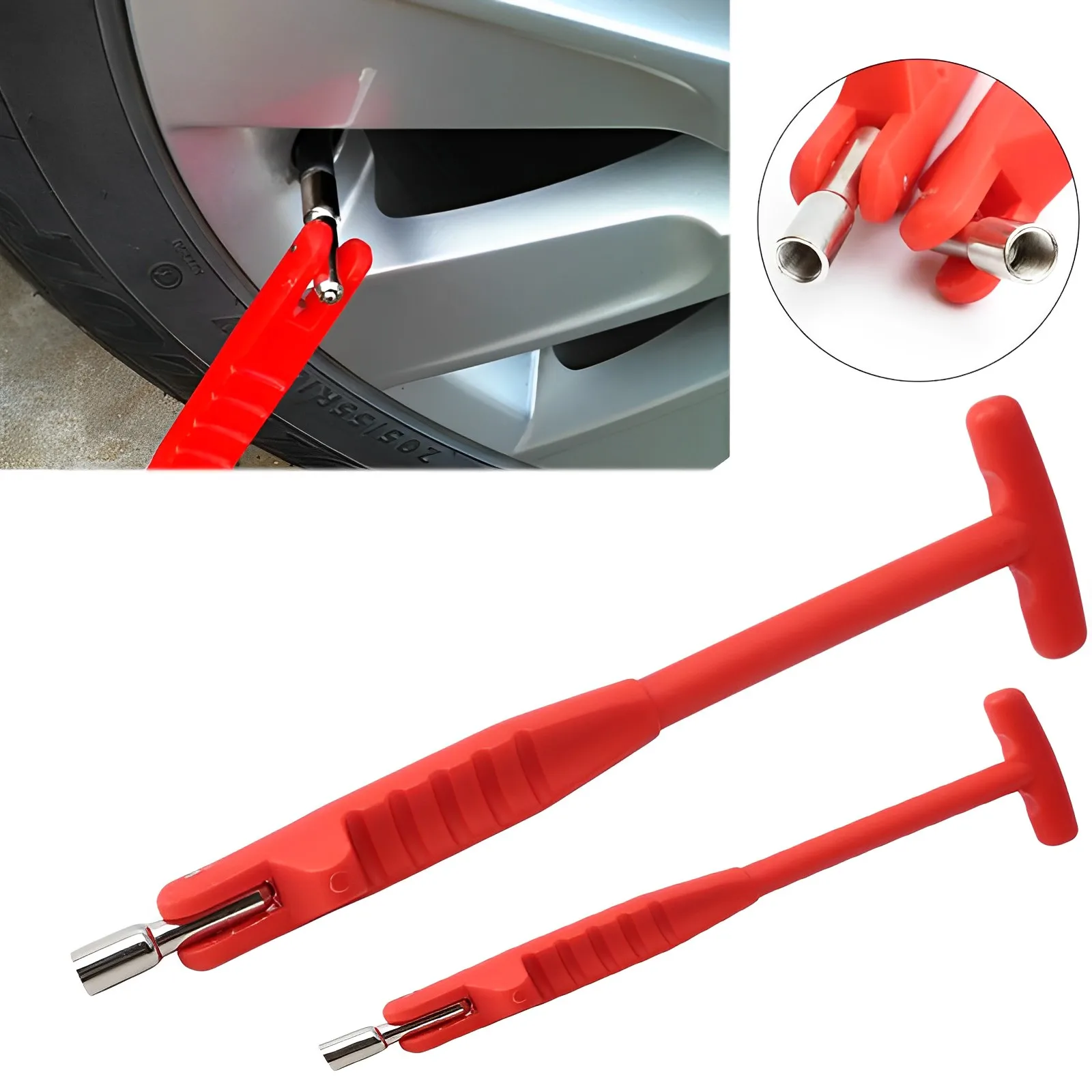 Car Tire Valve Stem Puller Tube Tire Repair Tools Plastic Metal Car Puller Tire Remover Installer Change Tools Auto Accessories