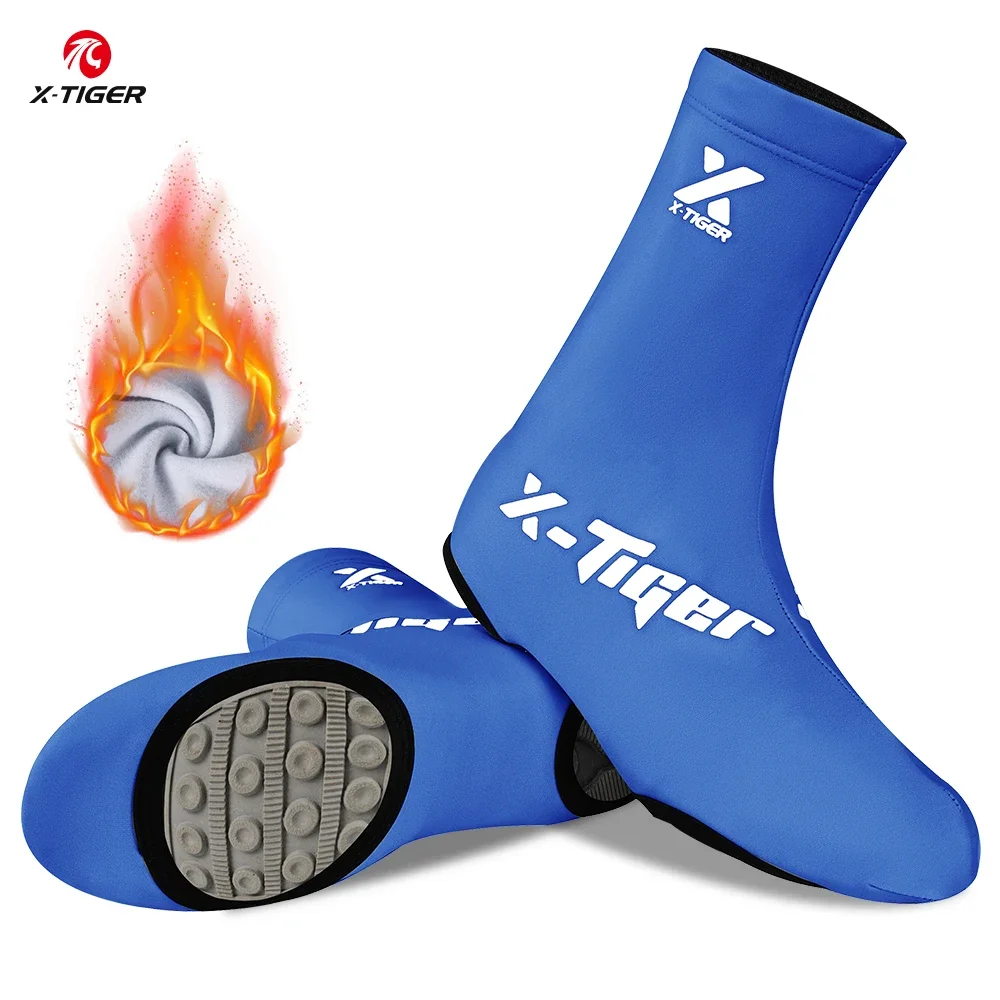 AliExpress X-TIGER Winter cycling overshoes fleece-lined Unisex Bike Shoes Professional Cycle racing overshoes bike shoes cover MBT SPORTS