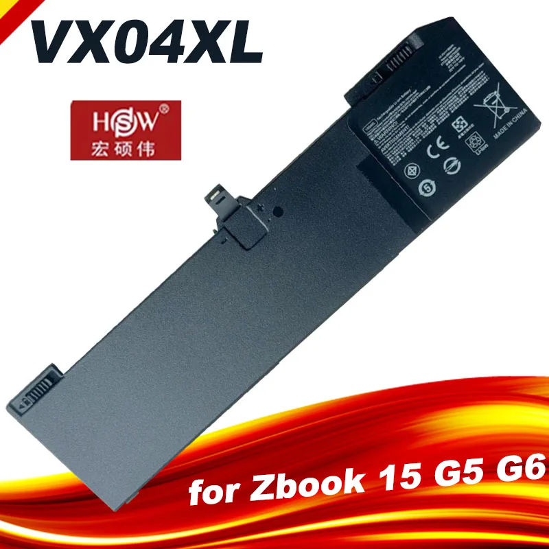 

VX04XL Laptop Battery For HP Zbook 15 G5 G6 Series HSTNN-IB8F 5CN17PA 4ME79AA HSN-Q13C L05766-855 L06302-1C115.4V 90WH