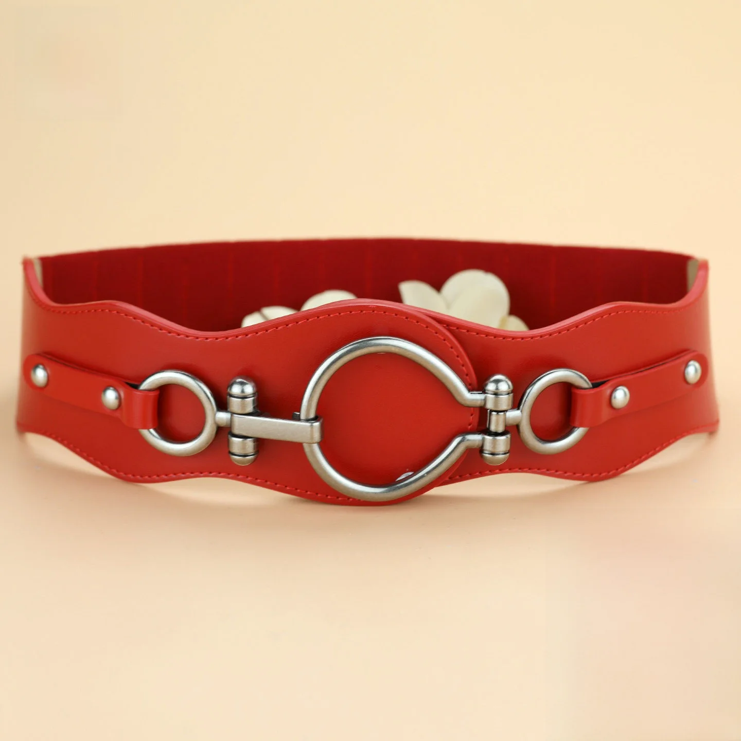 real-leather-belt-waist-seal-for-women-fashionable-red-elastic-wide-belt-year-match-skirt-coat-waist-outfit-belt