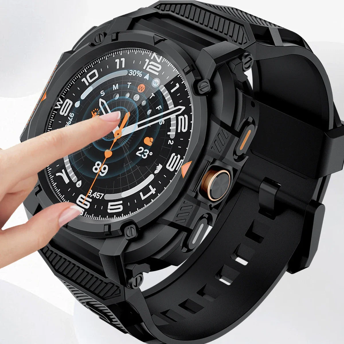 حافظة + حزام لساعة سامسونج جالاكسي الترا 47 ملم 2025 حزام سيليكون حامي غطاء إطاري لهاتف سامسونج جالاكسي 7 الترا باند كوريا