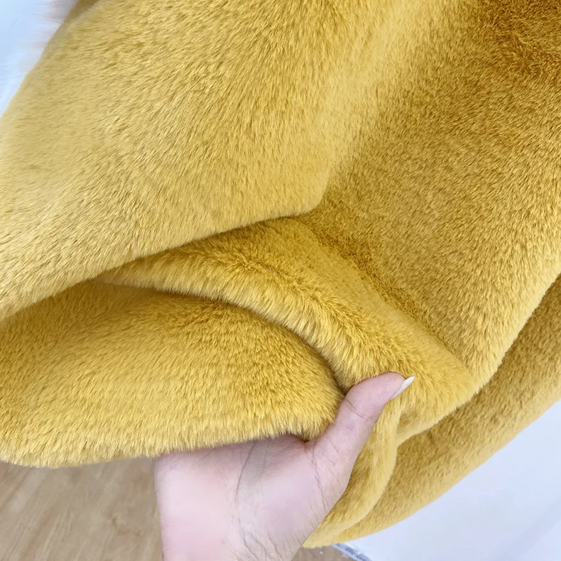 Jaket Mantel Bulu Imitasi Panjang Gaya Streetwear Wanita Y2k Kerah Turun Mantel Tebal Hangat Jaket Kerja Luaran Musim Gugur Musim Dingin 2025