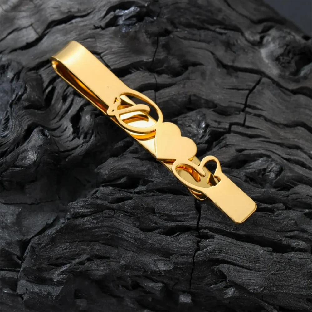 Customized Name Men's Business Suit Metal Tie Clip Personalized Groom Wedding Tie Clip Accessories Best Man Jewelry Gifts