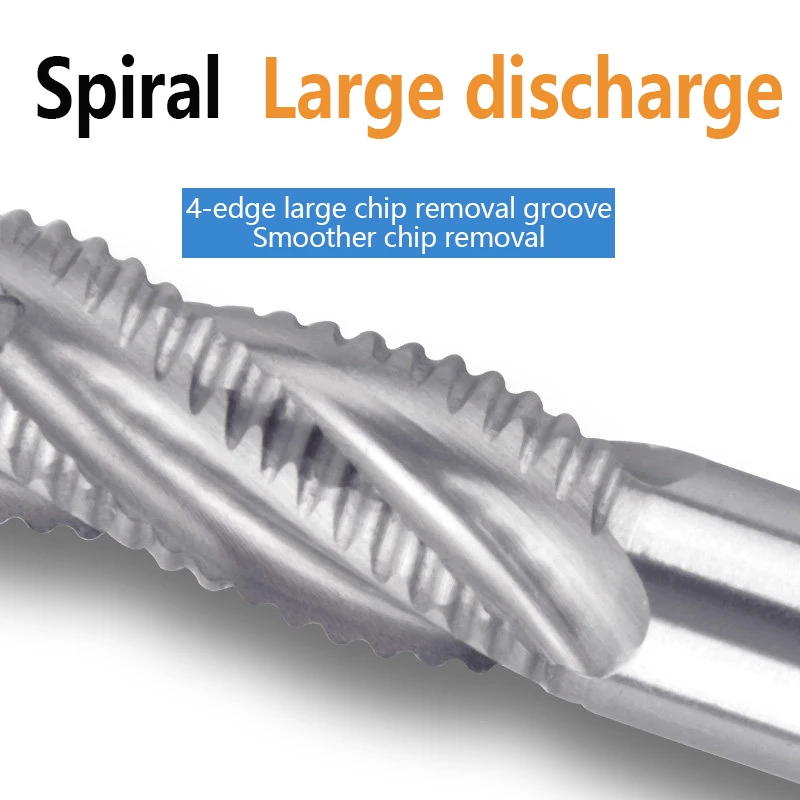 HSS-Schruppfräser, vollständig geschliffen, superharter, gezahnter Fräser, Hochgeschwindigkeitsstahl-Fräser für die grobe Bearbeitung von Stahl oder Aluminium – Detail 2