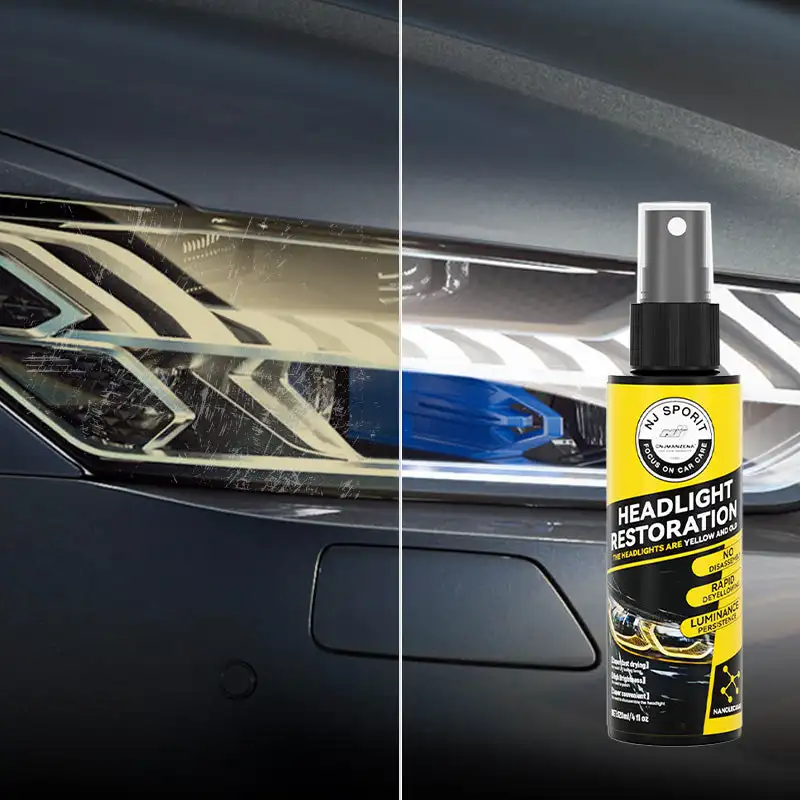 Lampada di ristrutturazione del fluido per la riparazione dei fari automobilistici ingiallimento della sfocatura scratch remover paralume spray per placcatura in cristallo