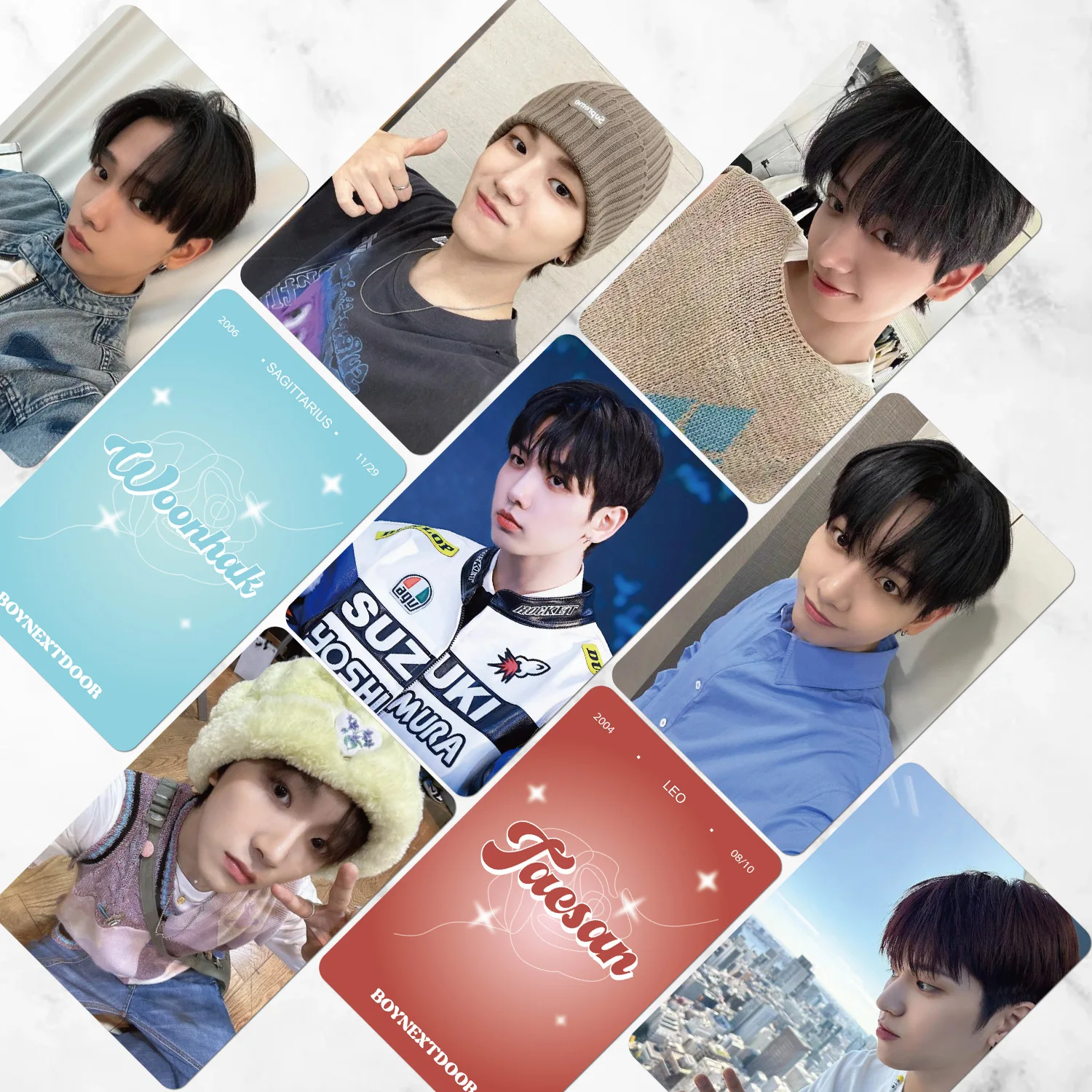 Imagem -04 - Boyne-idol Nova Série Cartões Lomo hd Impresso Laser Photocards Lehan Sungho Rio Taesan Fãs Presentes 55 Pcs por Conjunto de Alta Qualidade