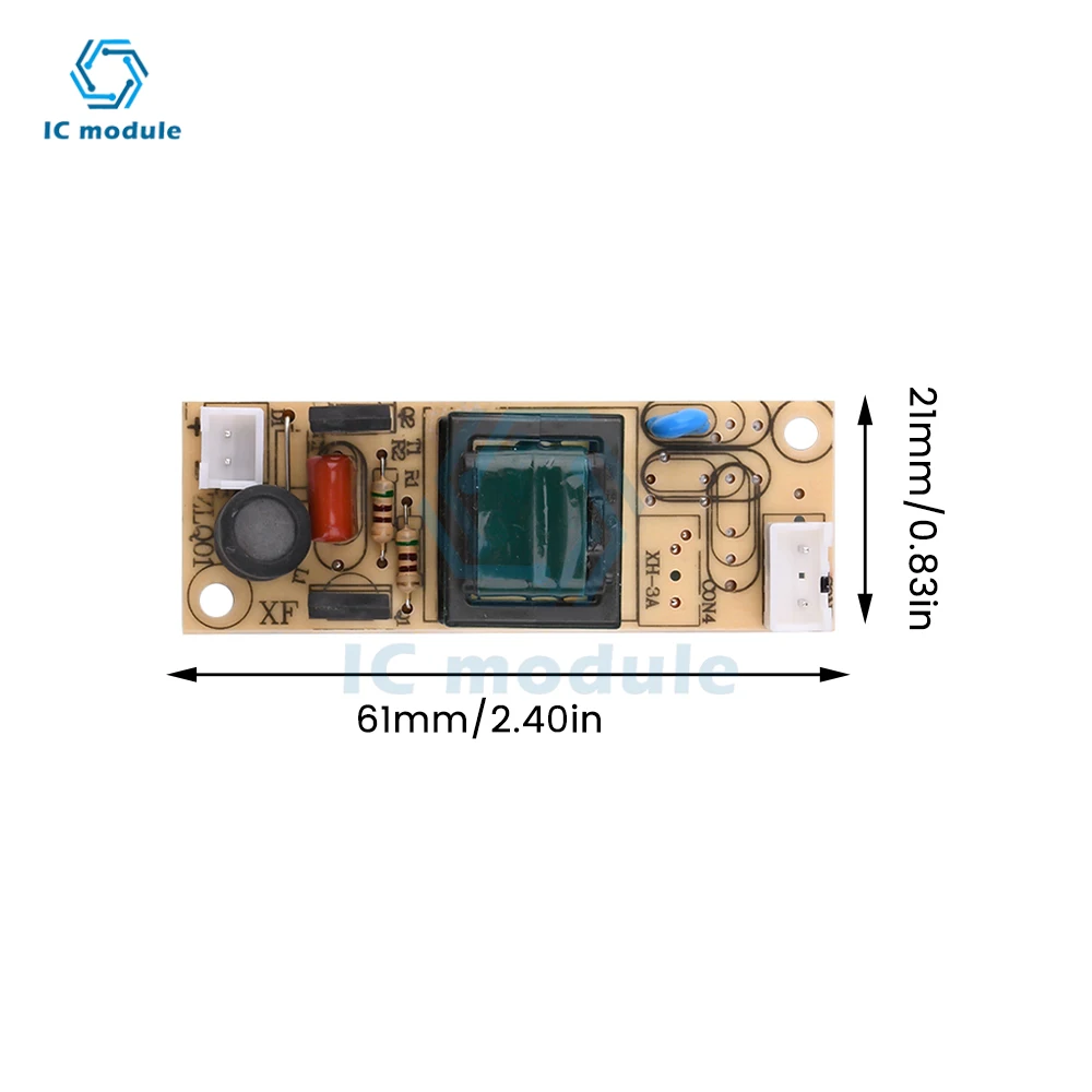 DC5V UV โคมไฟบัลลาสต์อิเล็กทรอนิกส์ UVC Driver Power Board Power Transformer พร้อมหลอด UV 185/254nm ฆ่าเชื้อฆ่าเชื้อ