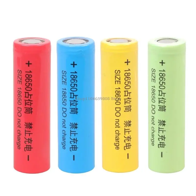 Set of 2PCS 18650 Battery Empty Housing Dummy Battery Setup Shell 0V for Assembly Training Only Series Use