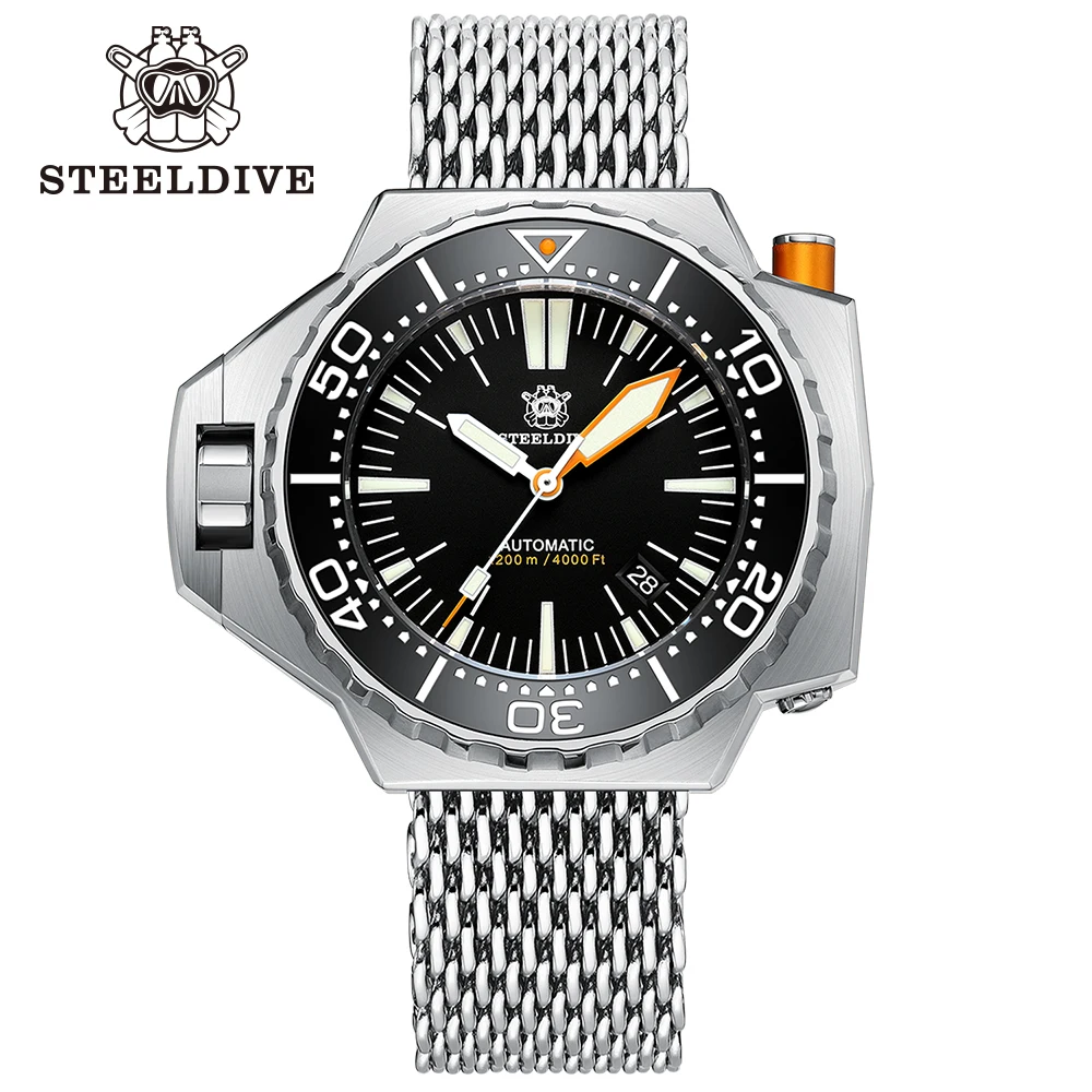 2020 New Arrival Factory Price Steeldive SD1969 1200M Water Resistant NH35 Automatic Bi-Direction Bezel Dive Watch