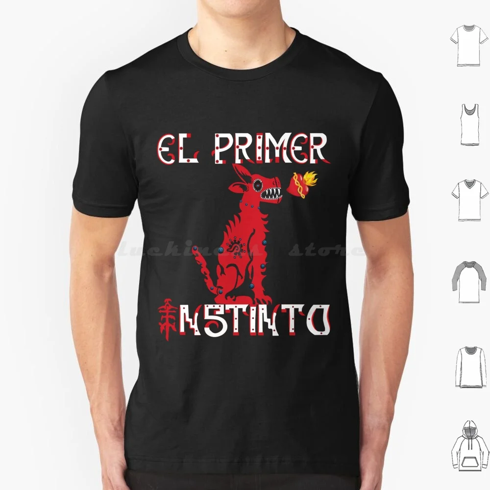 El Primer Instinto Oficial T Shirt Big Size 100% Cotton Primer Instinto Caifanes Mexico Mazatl Perro Xolo Mayas Aztecas Mas