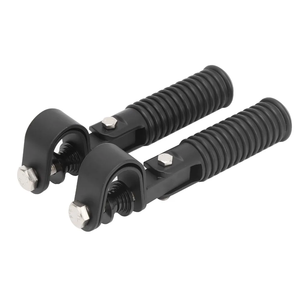 

26mm-31mm Bumper Guard Universal Motorcycle Foot Pegs Alloy Steel Foldable Design Highway Crash Bar Footpegs Rubber High Quality