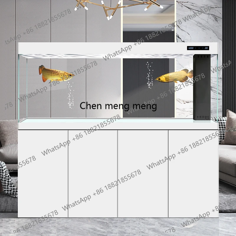 

Live Fish Large Aquarium Ornamental Fish Living Room Indoors Modern Glass Aquarium Luxury Floor Home Furniture El Acuario