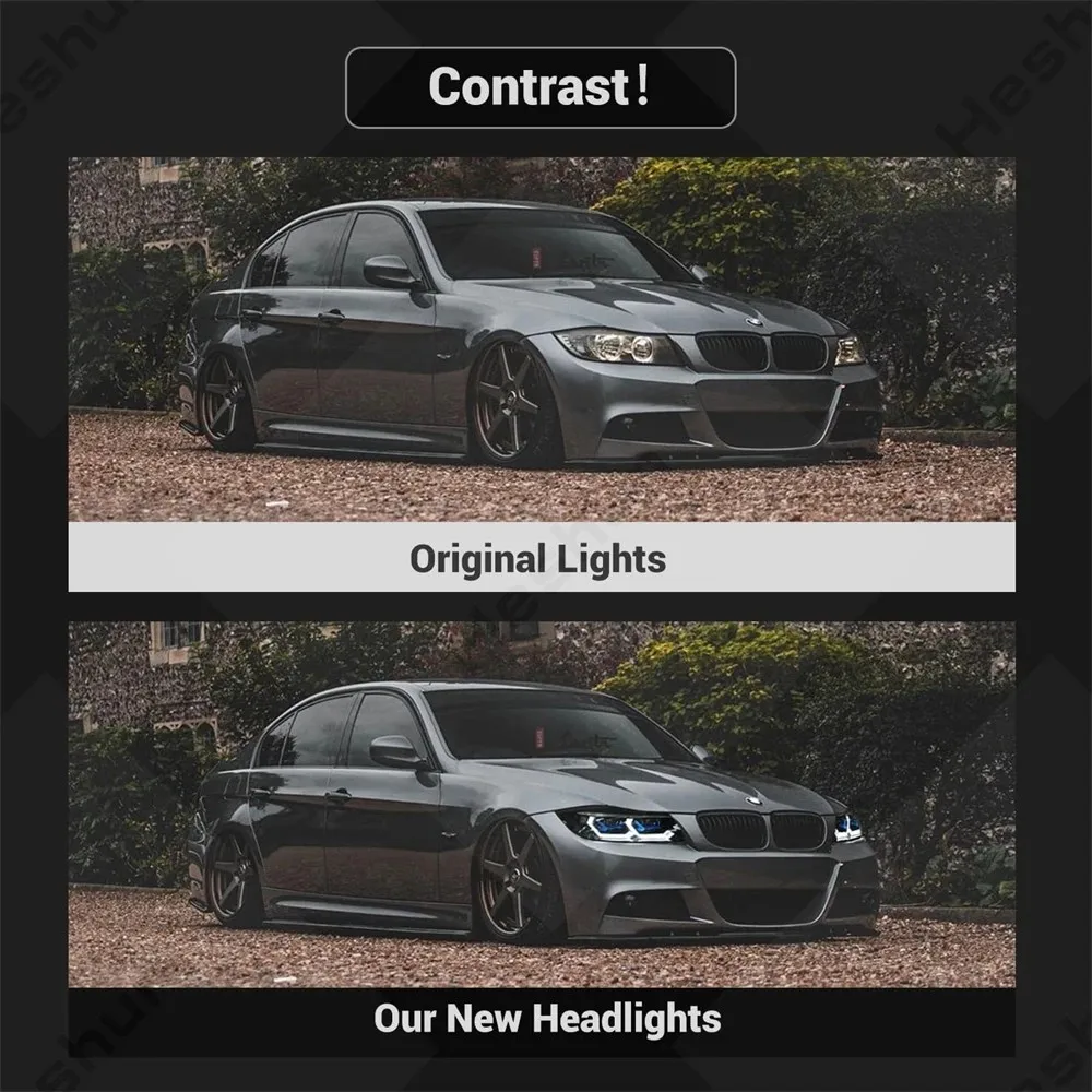 LED New M4 Style Headlamp For 2005-2012 BMW E90 Headlights 328i 335i xDrive 328xi 335d 335xi 4dr Sedan Accessories Sequential
