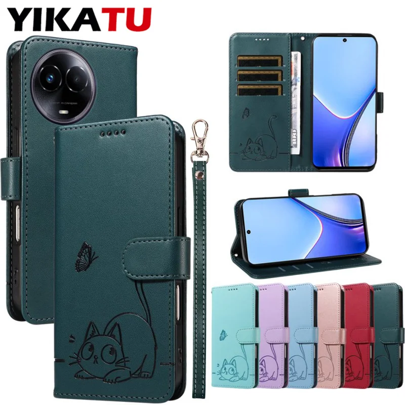 Skin Friendly Wallet Case For Realme GT Neo 6 SE 6T GT6 Flip Leather for Realme C71 Note 50 Narzo 50i 50A Prime Phone Cover