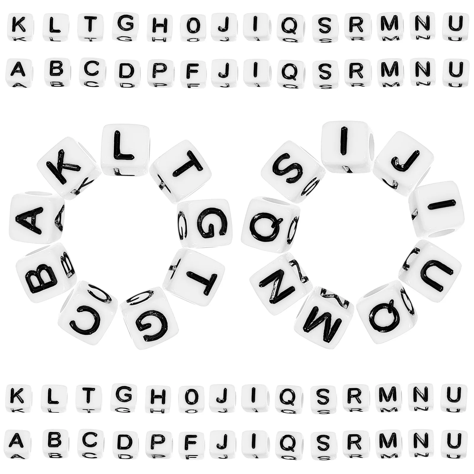 

500 шт. акриловые буквы английского алфавита для браслета «сделай сам», ожерелья, изготовления ювелирных изделий, бусины-разделители, свободные бусины