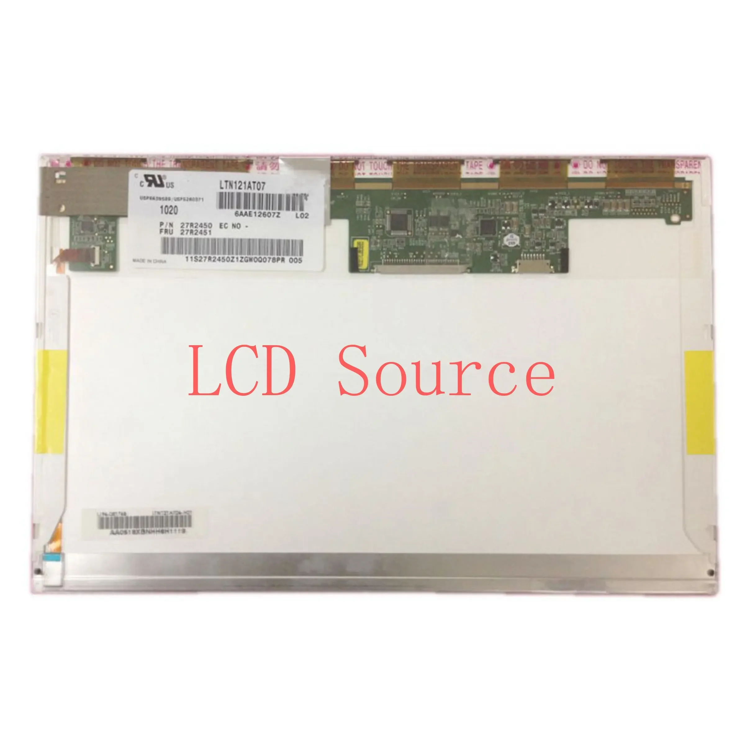 LTN121AT07 L02 L01 fit B121EW09 V.3 N121IB-L05 LP121WX3 TLC1 30 Pins 12.1 นิ้ว LED LCD