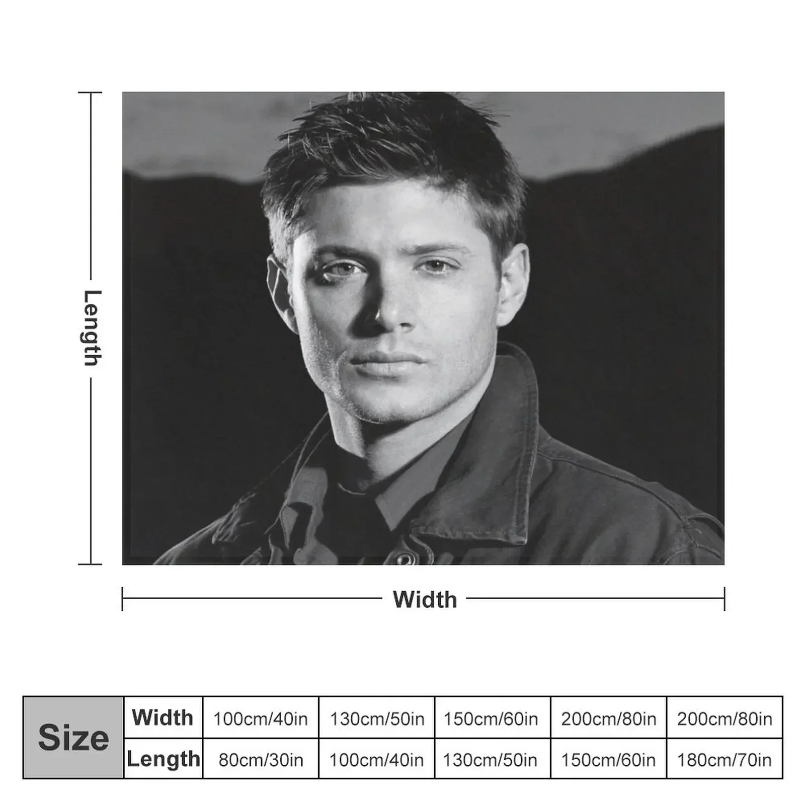 young dean winchester Throw Blanket Large Bed anime Blankets