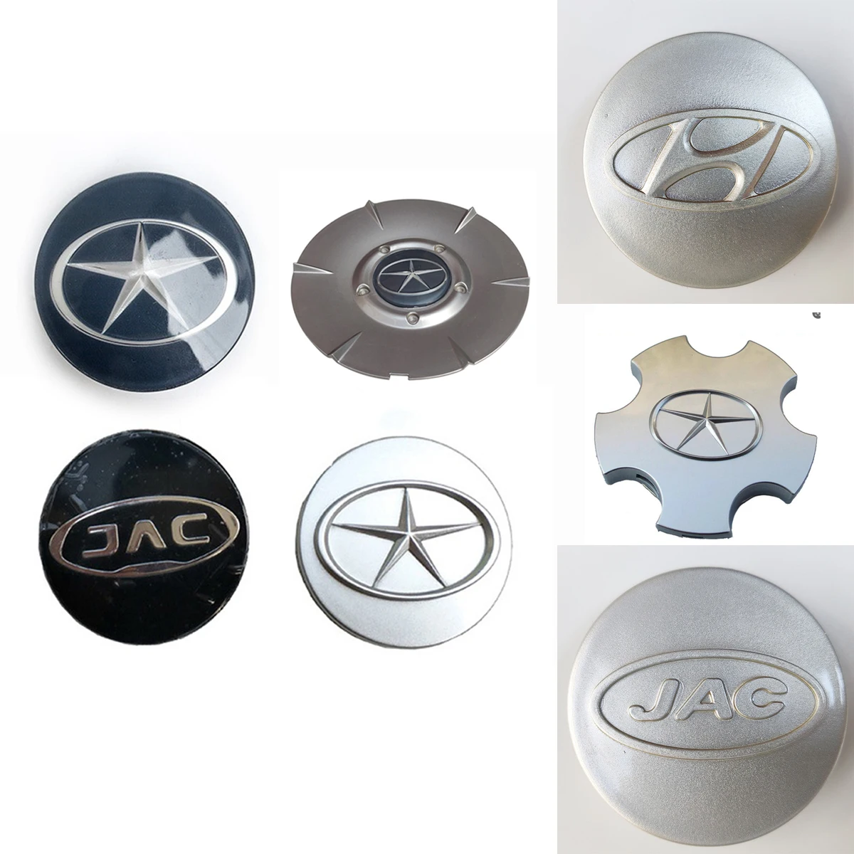 

1 pcs Wheel Center Caps For JAC J3 TurinJ5 J4 Refine S2 T40 S3 S5 T6 M3 M5 M4 J2 Rein Hubcaps