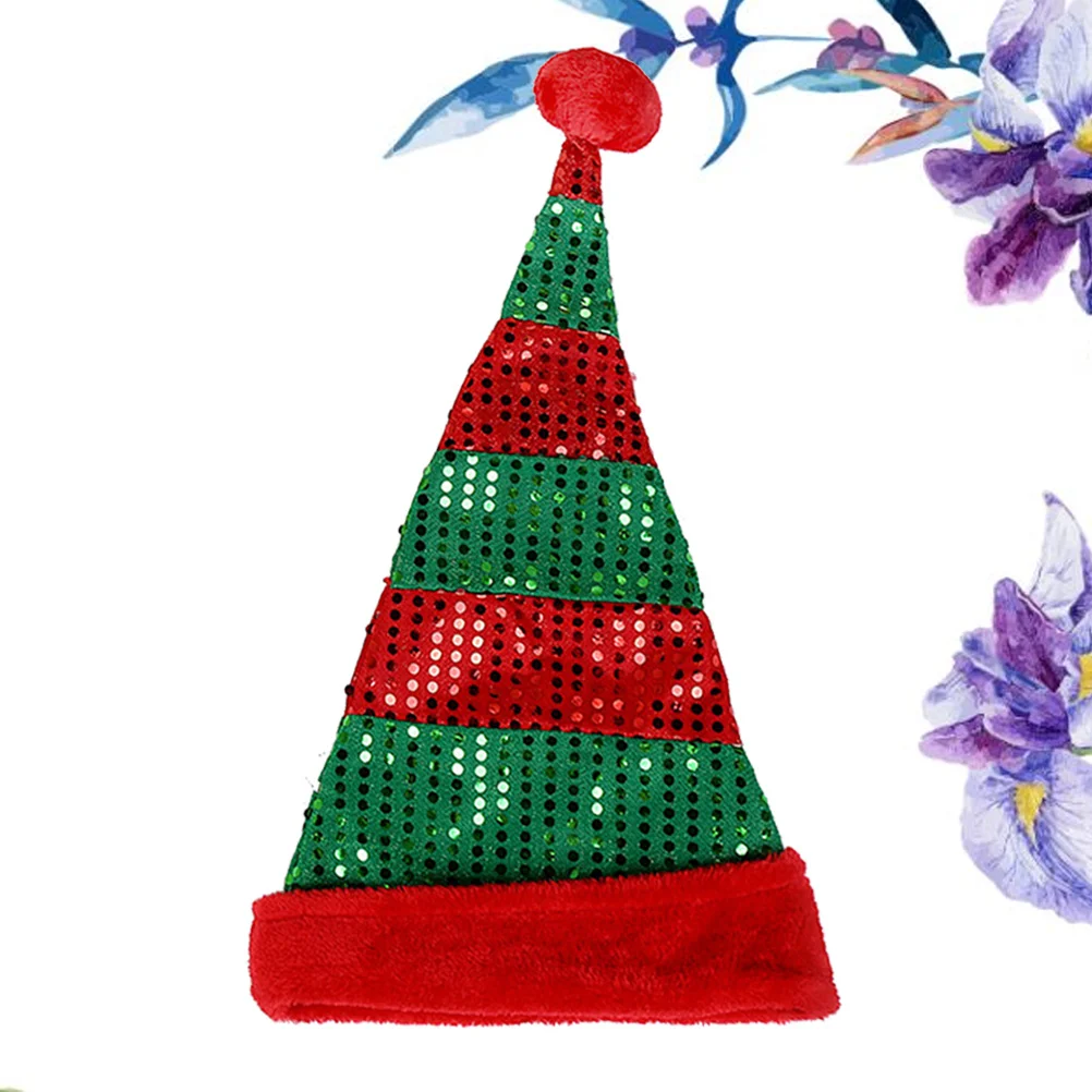 

Sequin Christmas Hats Lightweight Santa Caps Festive Party Favors Holiday Decorations Gift For Family Friends