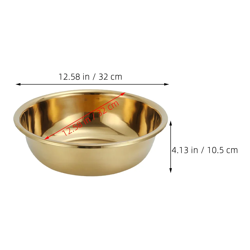 Basin Stainless Steel Seasoning Metal Mixing Bowl Sink Basket Vintage Bowls Multi-use Prep Vegetable Washing