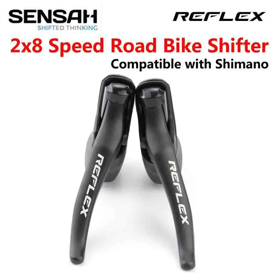 

SENSAH REFLEX STI 2x8 Speed Road Bike Shifter Brake Lever Bicycle Derailleurs SHIMANO rear derailleur Sora Tiagra Claris