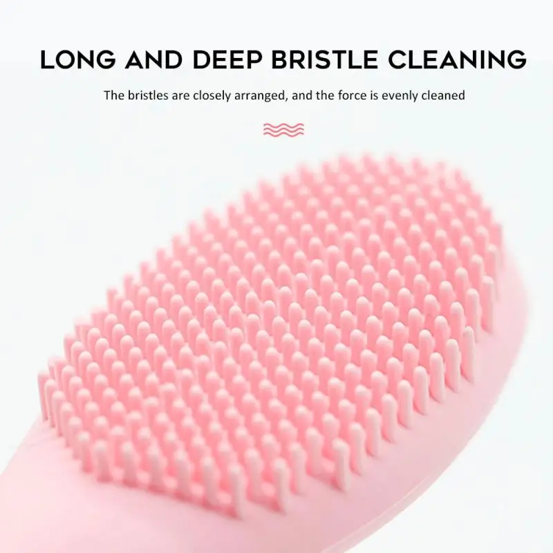 Silicone Facial Cleansing Brush Mask Stirring Brush Nose Pore Cleaner Blackhead Remover Face Washing Massager Exfoliator TSLM1