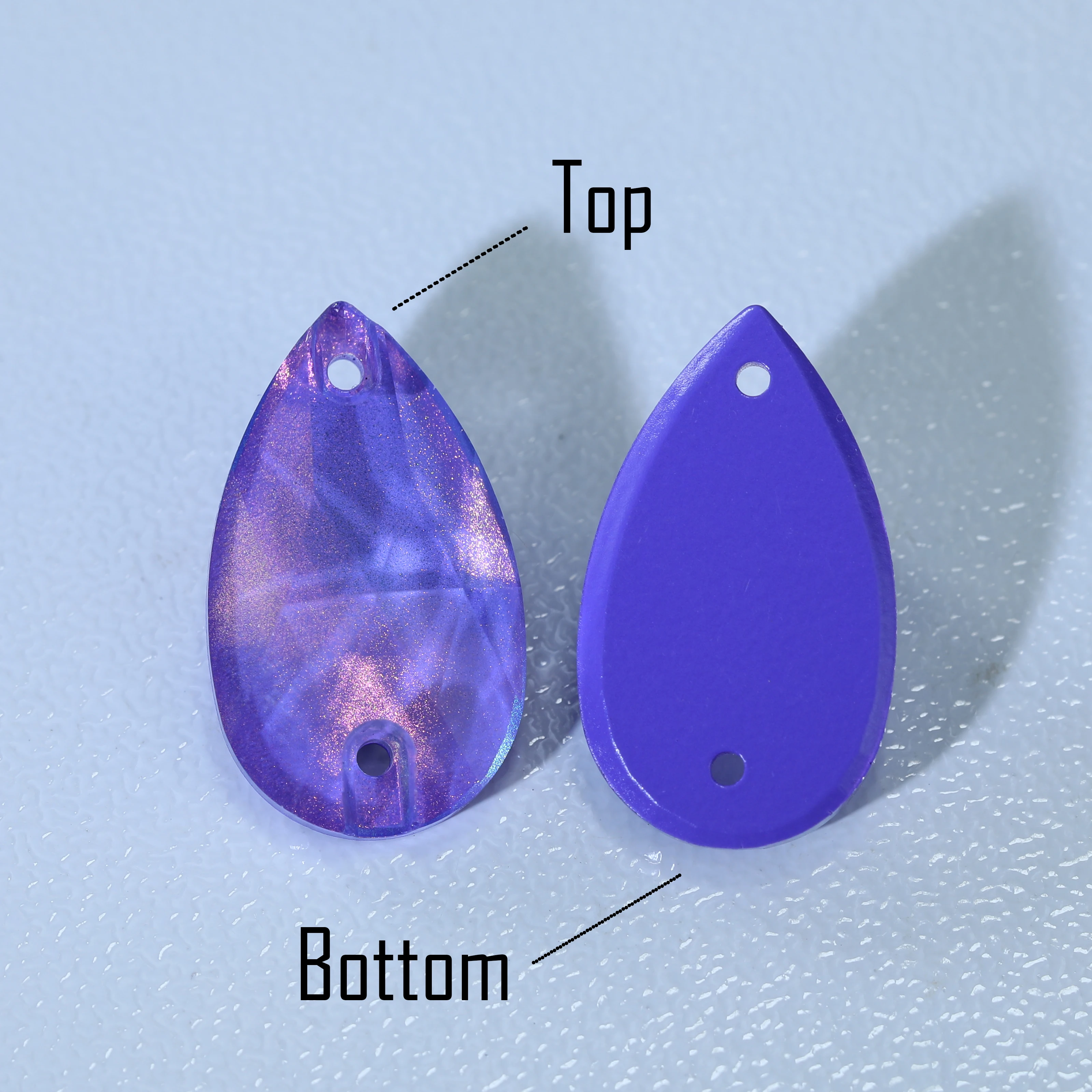 JM Effect Strass-Glitzersteine aus Glas zum Aufnähen, Tropfenform mit Farbeffekt für DIY-Bastelarbeiten, Kleidungszubehör, Schuhe – Detail 5
