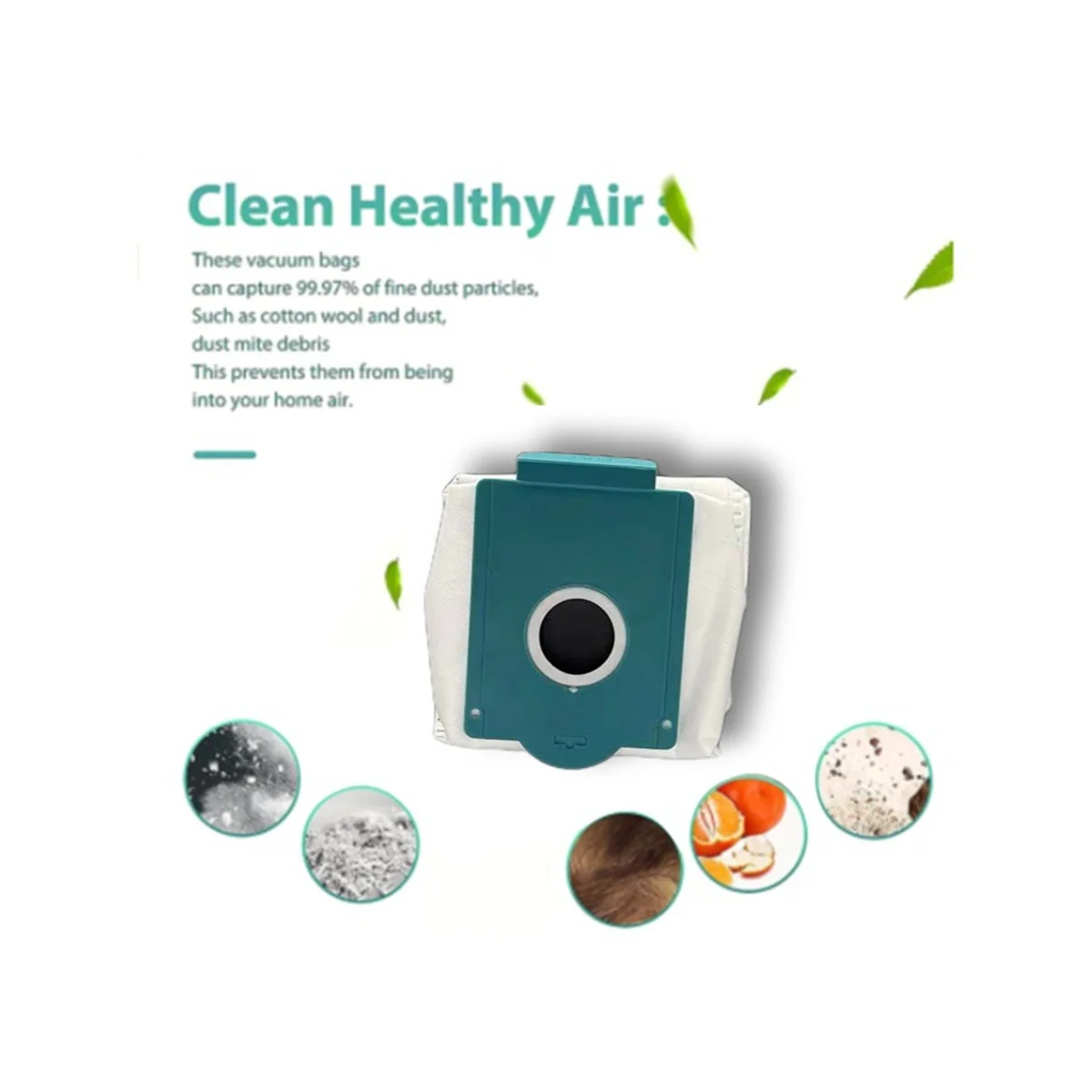 A09G-9PCS Kantong Debu untuk-Tas Pengumpul Debu Pengganti Penyedot Debu Robot ADB90/XAA