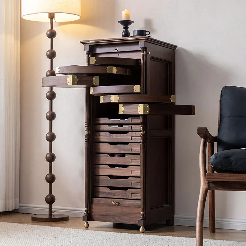 

Dental Cabinet North American Black Walnut Tea Set Cabinet