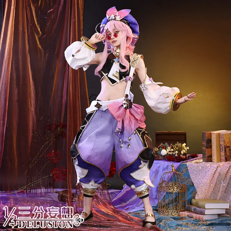 COS-HoHo Anime Genshin Impact Dori Game Suit Nifty Lovely Uniform Cosplay Costume Halloween Party Role Play Outfit Women