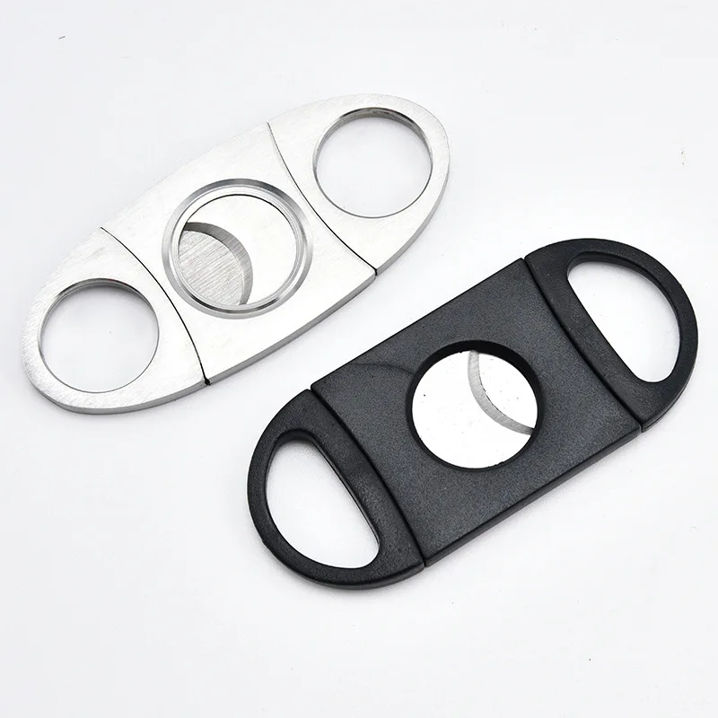 Stainless Steel Cigar Cutter Cigarette Set All Steel Manual Smoke Crusher Convenient Cigar Scissors