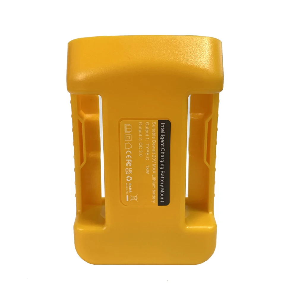 1 Packung USB-Ladeadapter für Dewalt 18V Akku – Typ-C Schnellladung + USB-Anschluss, Arbeitsgürtelhalterung – Detail 4