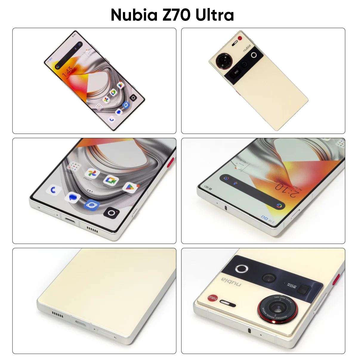 100% neue nubia z70 ultra smartphone 5g 6.85 \'\'144hz voll display kamera 6150mah akku ip68 wasserdicht nfc globale version