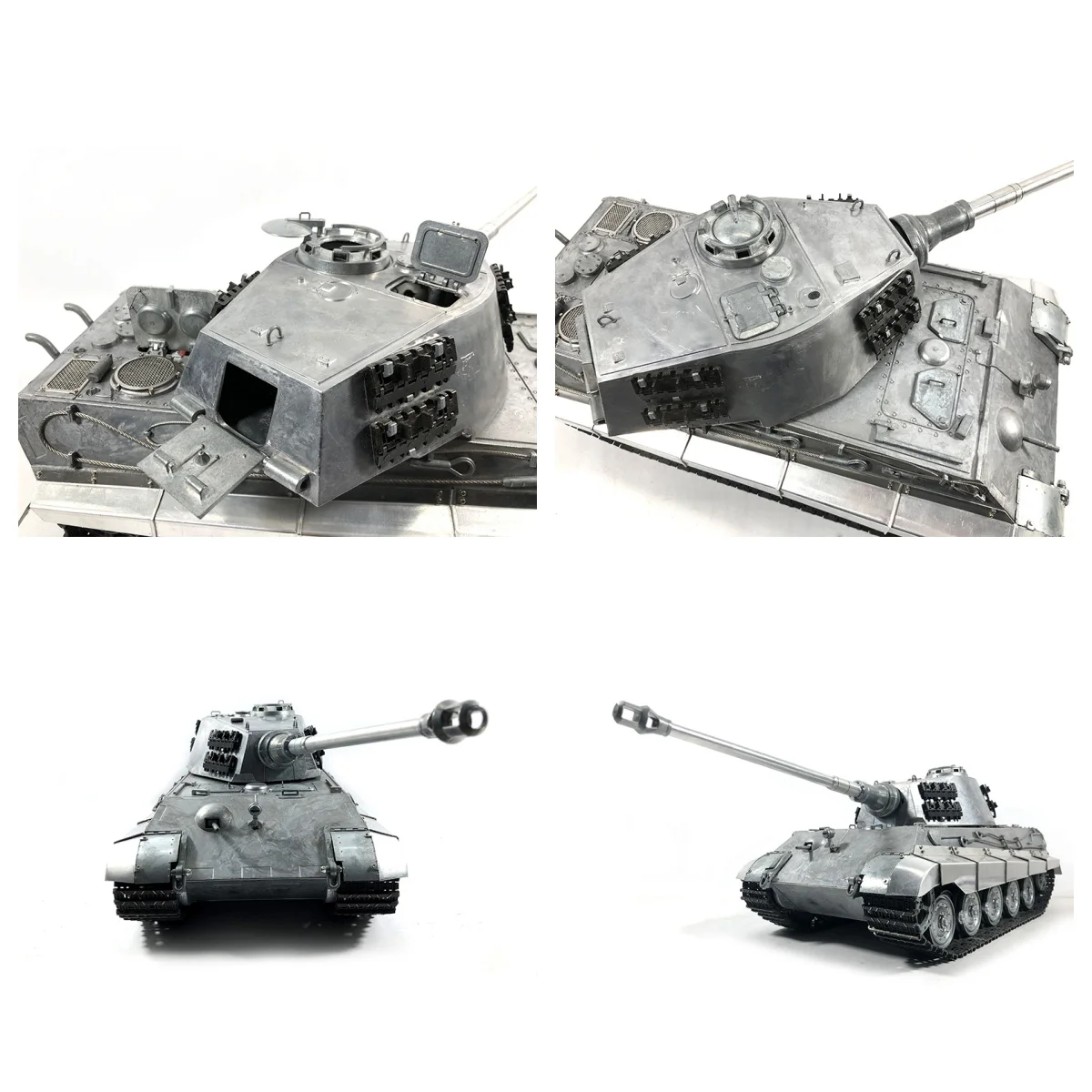 

US Stock 1/16 Mato 2.4Ghz Metal RTR RC Tank German King Tiger Infrared Combating Barrel Recoil 4CH 1228 RC Model Toys TH16971