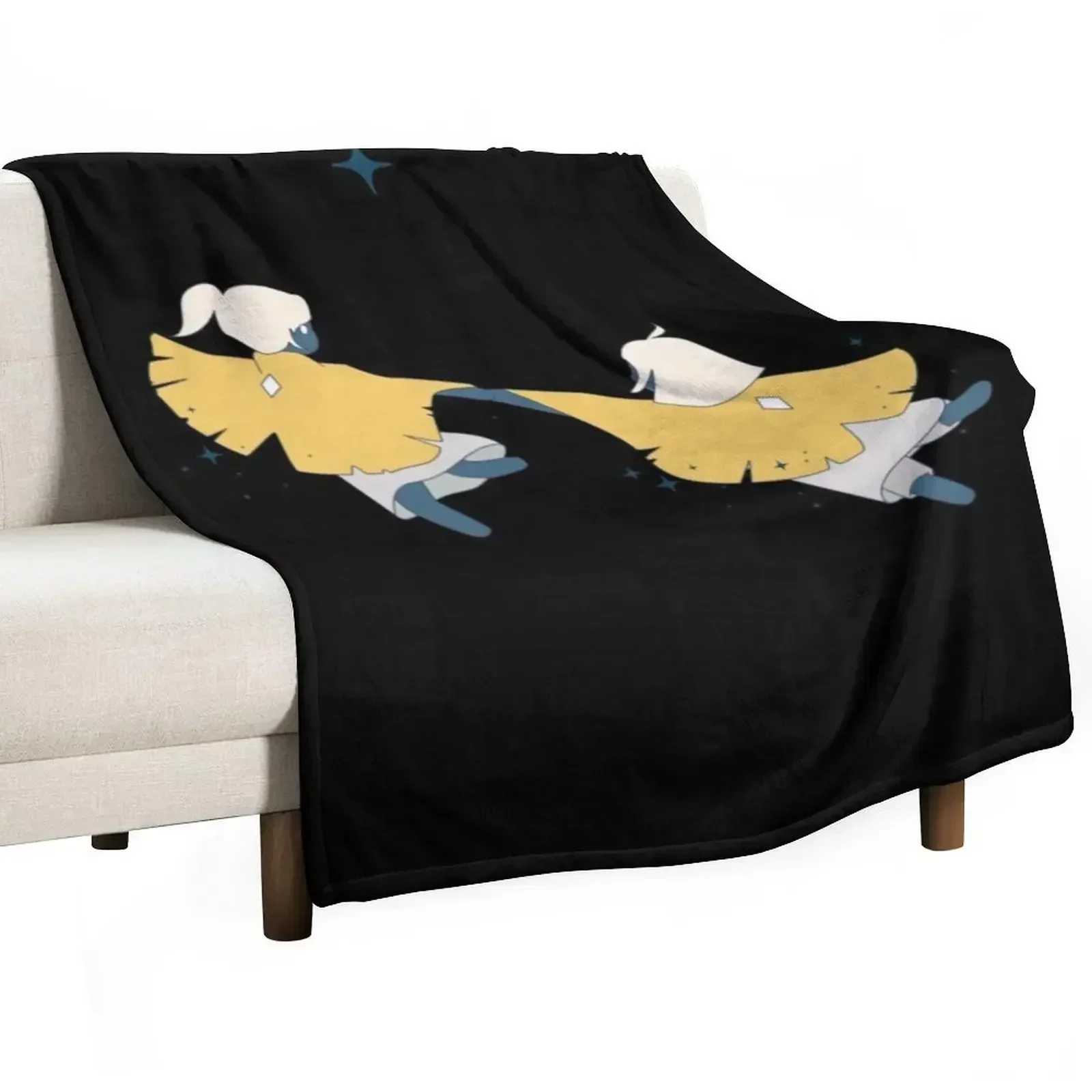 Moths - sky COTL children of the light Throw Blanket Flannels Camping Sofas Cute Plaid Sofa Quilt Soft Plush Plaid Blankets