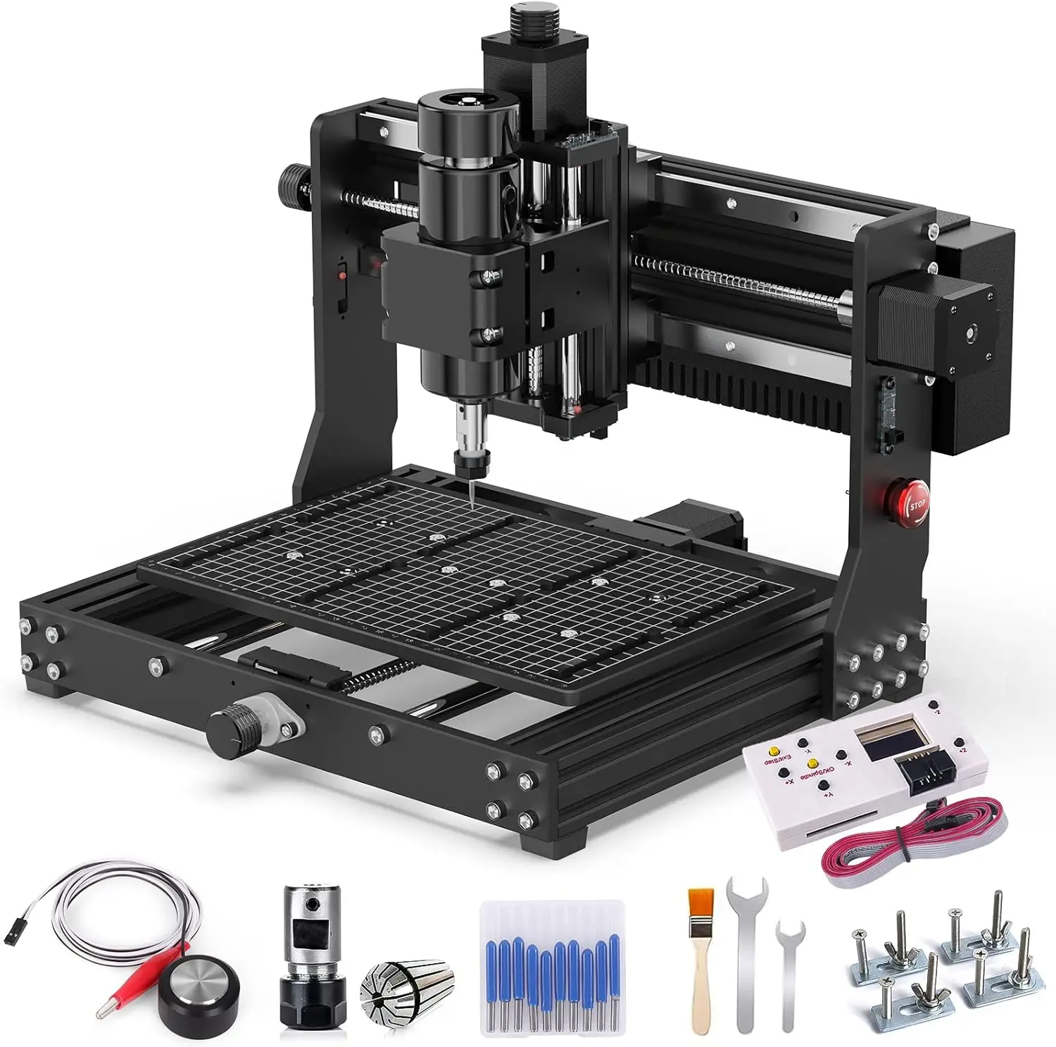 Máquina enrutadora de madera, enrutador CNC de escritorio de 3 ejes para Metal, madera, acrílico, MDF con interruptores de límite