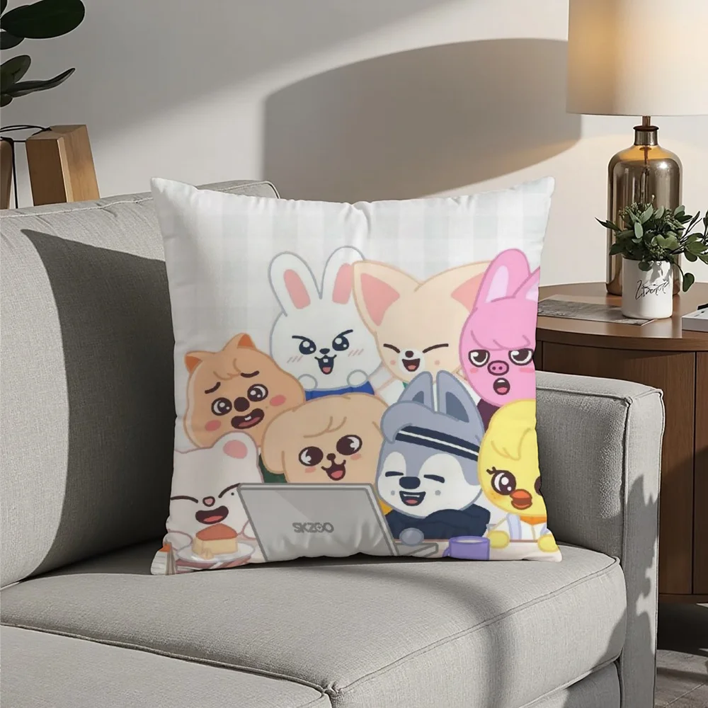 S-stRaYs Cartoon Cute kids Pillow Case Plush Fabric Soft  Pillowcase Double Sided Print Cushion Cover Household Gifts