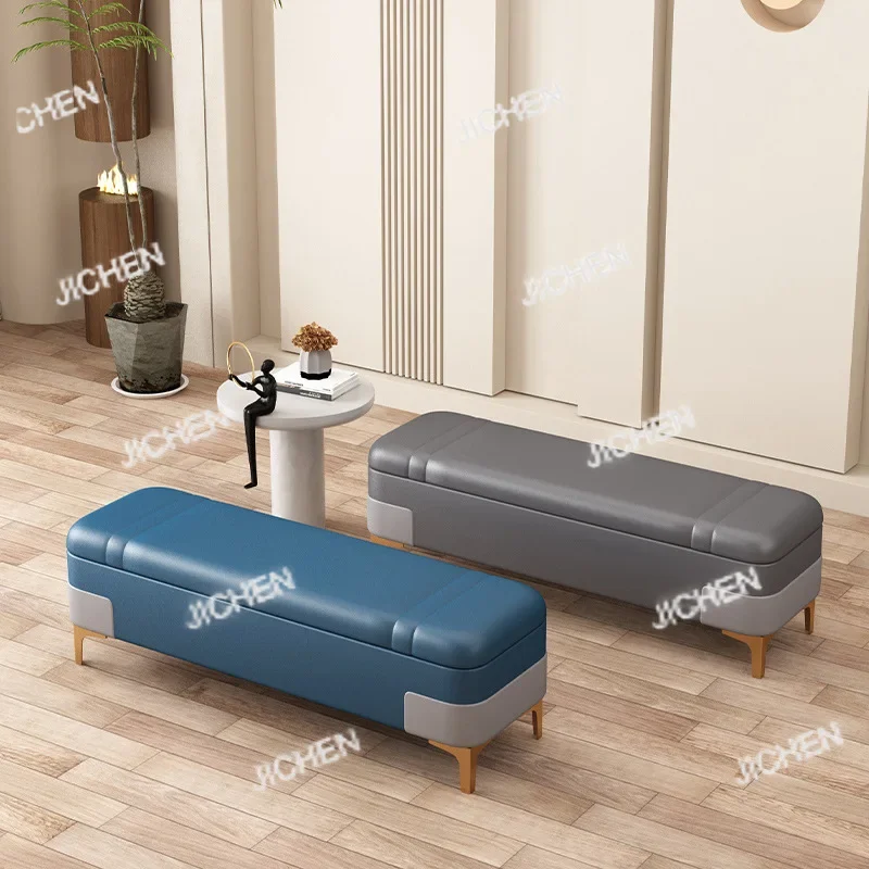 HS Schuhwechselhocker Haustür Schuhhocker Wohnzimmer Sofa Hocker Rechteckiges Schlafzimmer mit Stauraum