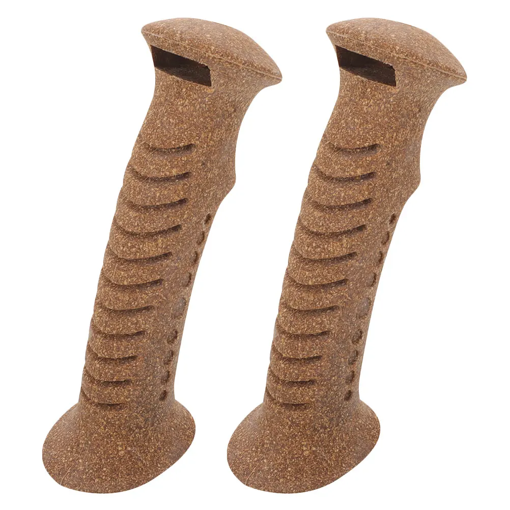 

2pcs Trekking Cork Cane Handle Grip Replacement Grips Hiking Cane Replacement Crutch Handle Grip Parts Nonskid Durable