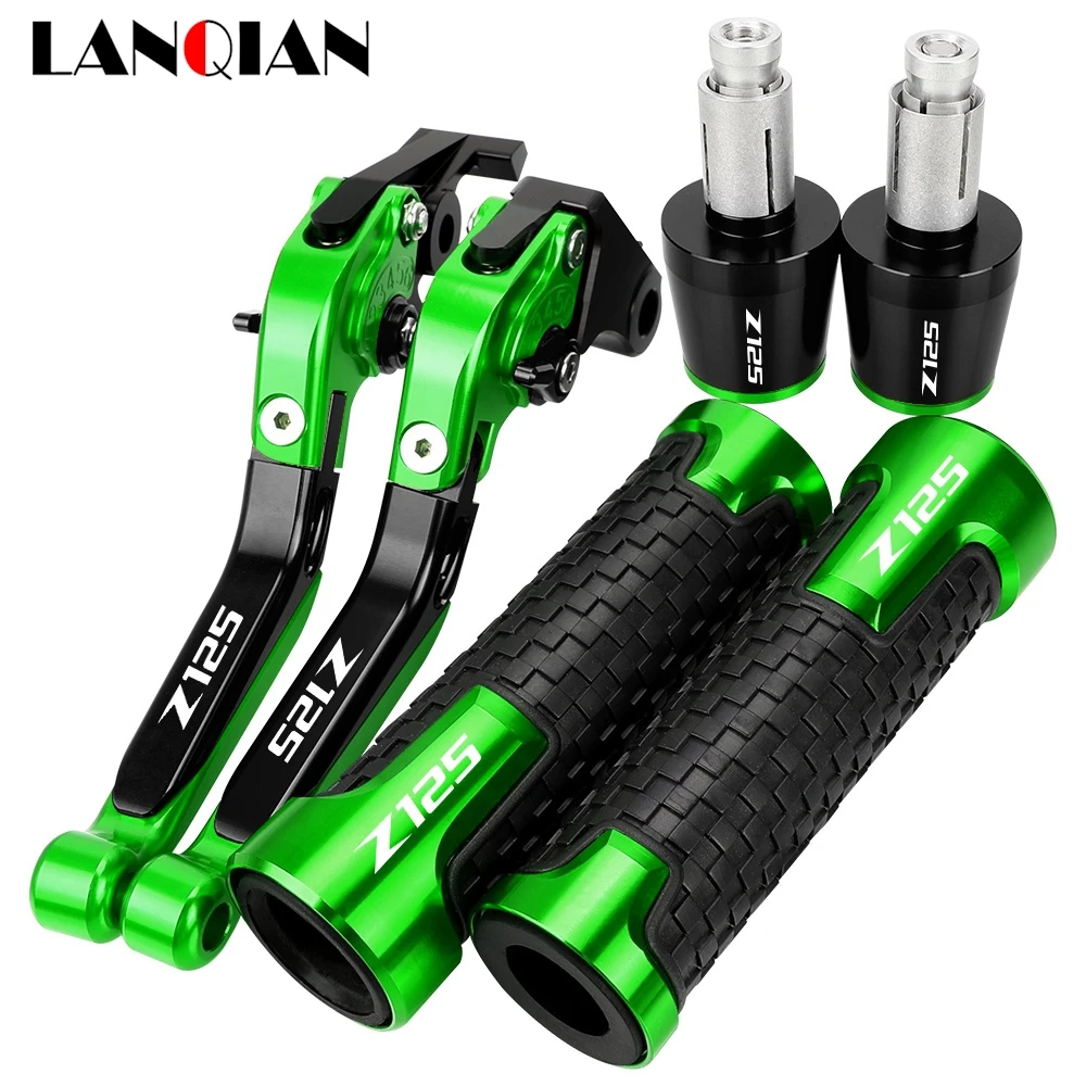 

For KAWASAKI NINJA 125 Z125 2019 2020 2021 2022 2023 Motorcycle Accessories Handgrips Brake Clutch Levers Handlebar Grips Ends