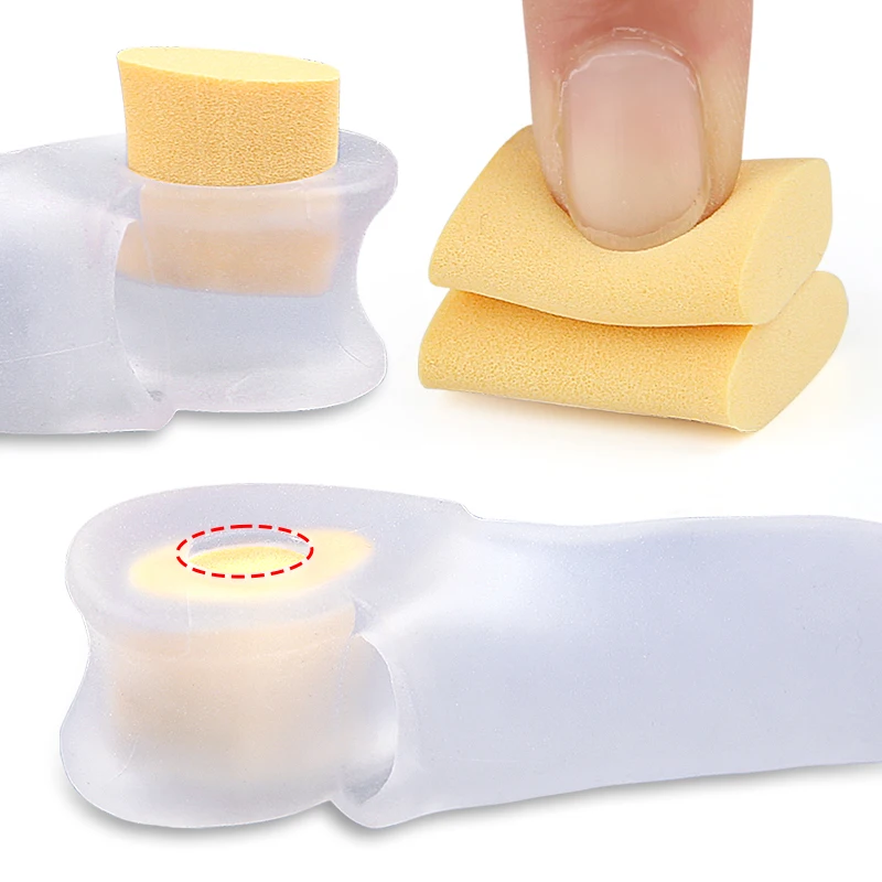 Silicone Gel Thumb Corrector, Little Toe Protector, Valgus Finger Straightener, Foot Care Relief Pads Tool, 1 Par