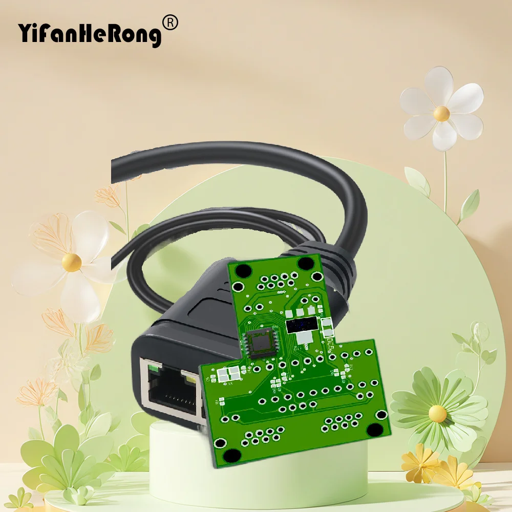 RJ45 أنثى الفاصل موصل مزدوج محول منافذ المقرنة لمحطات إرساء الكمبيوتر المحمول 1 إلى 2 طرق كابل شبكة إيثرنت LAN